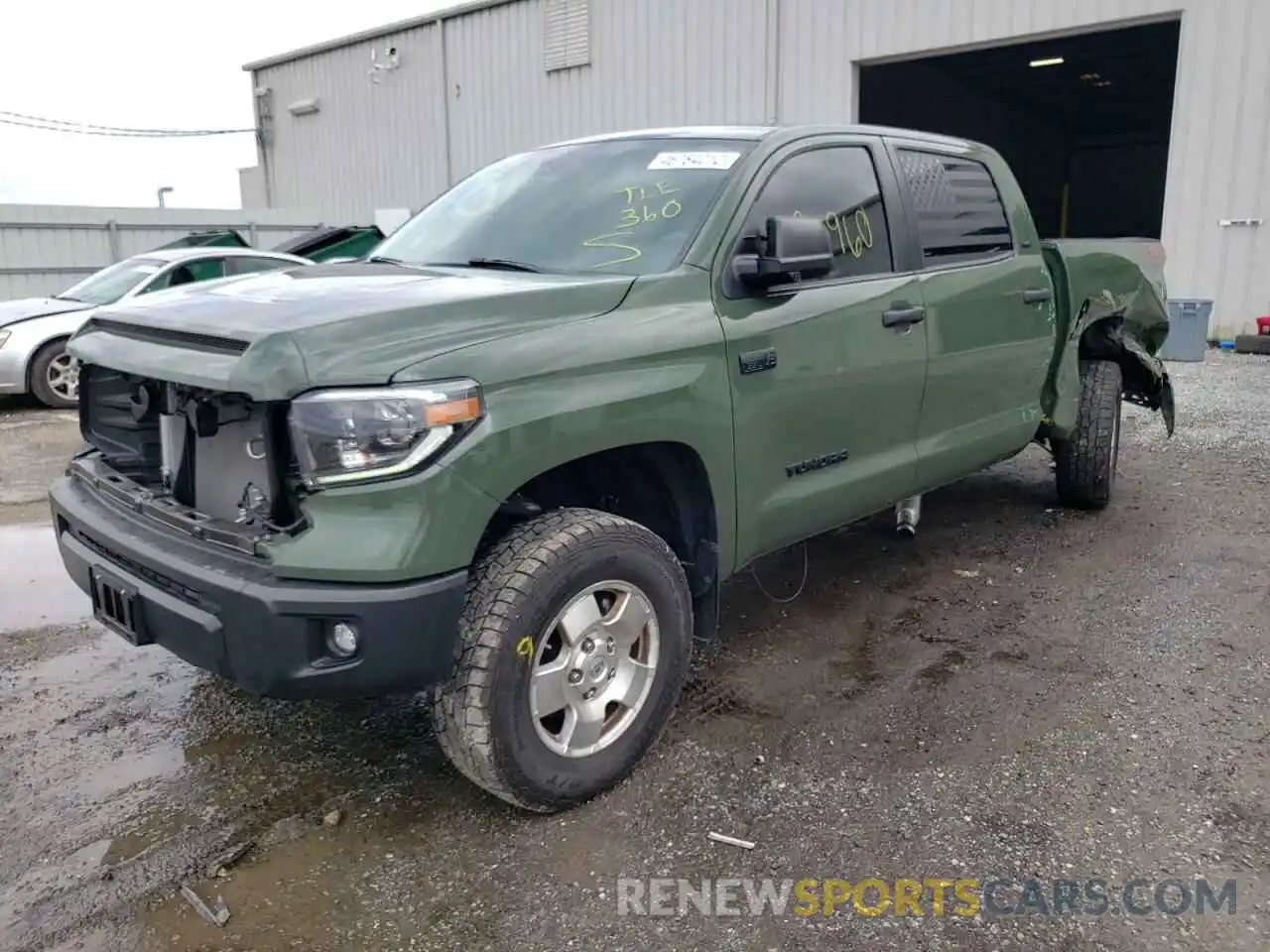 2 Photograph of a damaged car 5TFDY5F18MX019383 TOYOTA TUNDRA 2021