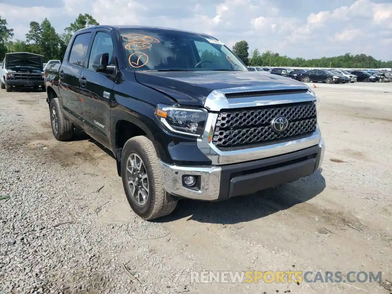 1 Photograph of a damaged car 5TFDY5F18MX022056 TOYOTA TUNDRA 2021