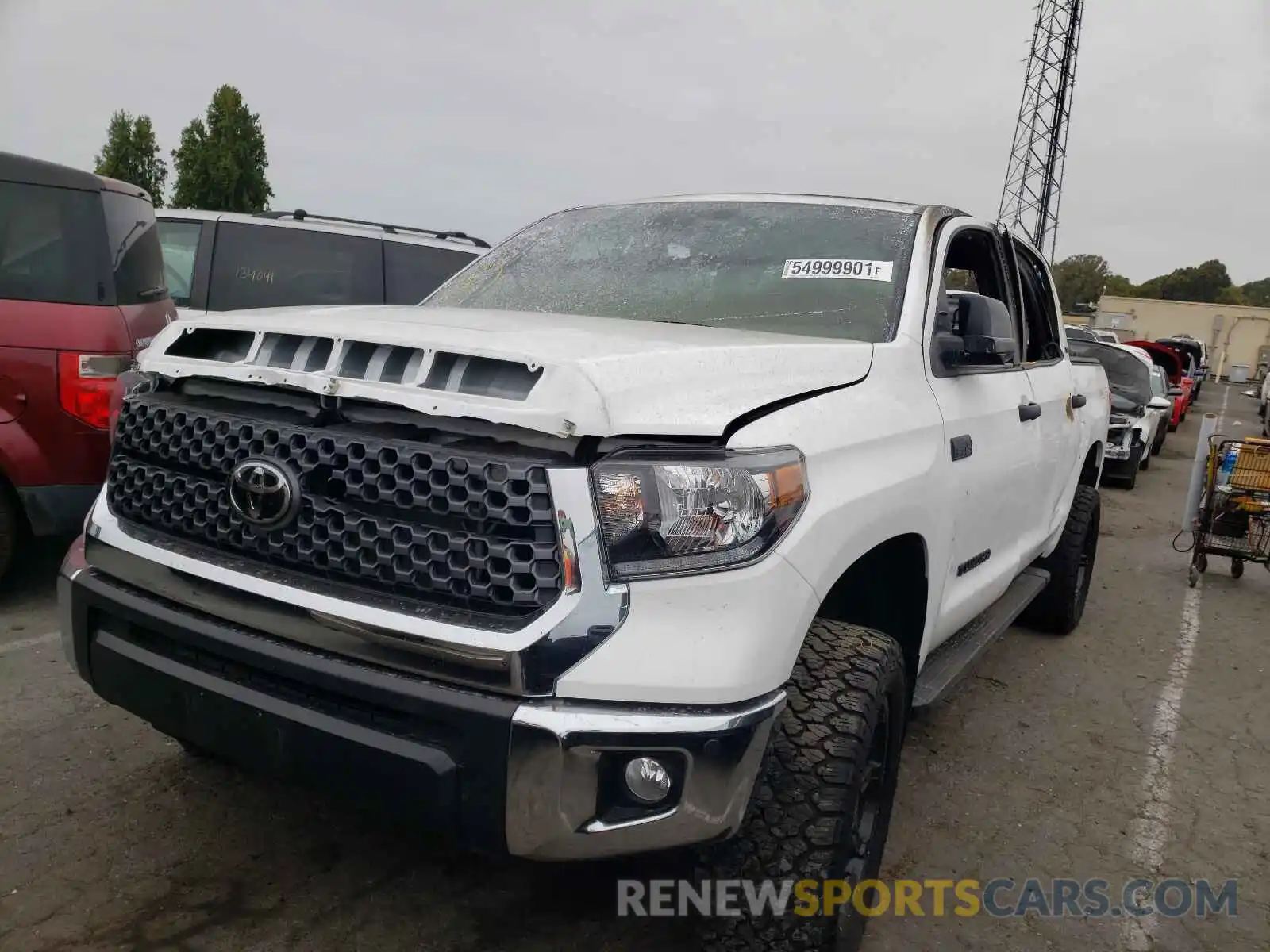 2 Photograph of a damaged car 5TFDY5F18MX956198 TOYOTA TUNDRA 2021