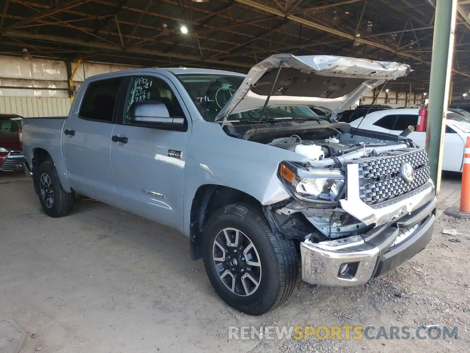 1 Photograph of a damaged car 5TFDY5F18MX967878 TOYOTA TUNDRA 2021