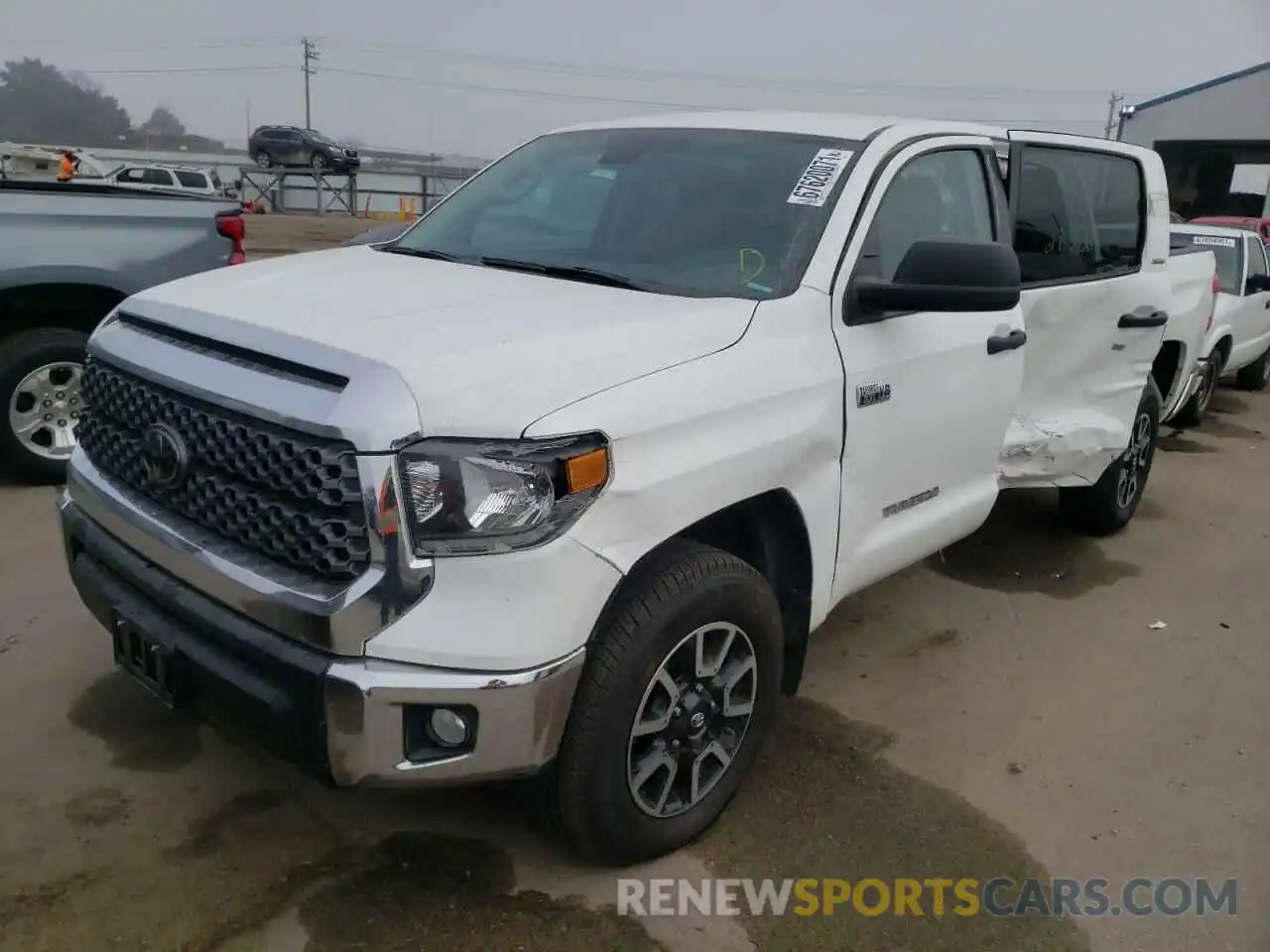 2 Photograph of a damaged car 5TFDY5F18MX975849 TOYOTA TUNDRA 2021