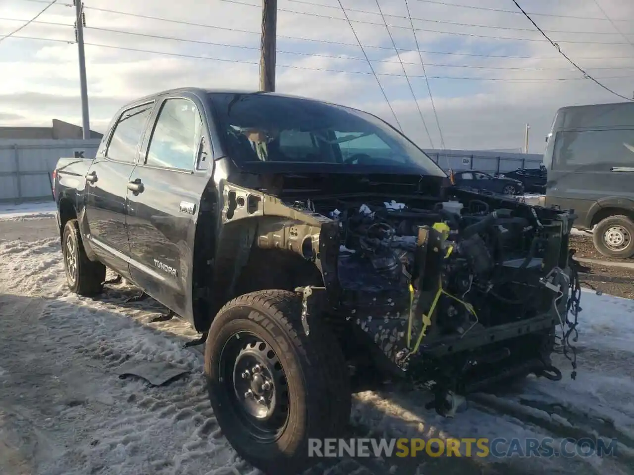 1 Photograph of a damaged car 5TFDY5F18MX986169 TOYOTA TUNDRA 2021