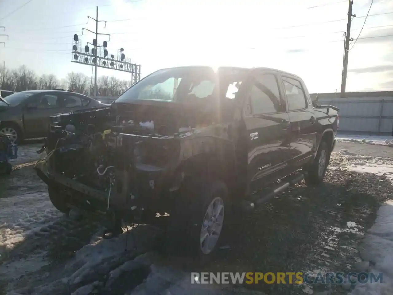 2 Photograph of a damaged car 5TFDY5F18MX986169 TOYOTA TUNDRA 2021