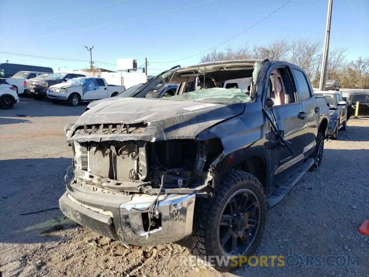 2 Photograph of a damaged car 5TFDY5F18MX999035 TOYOTA TUNDRA 2021