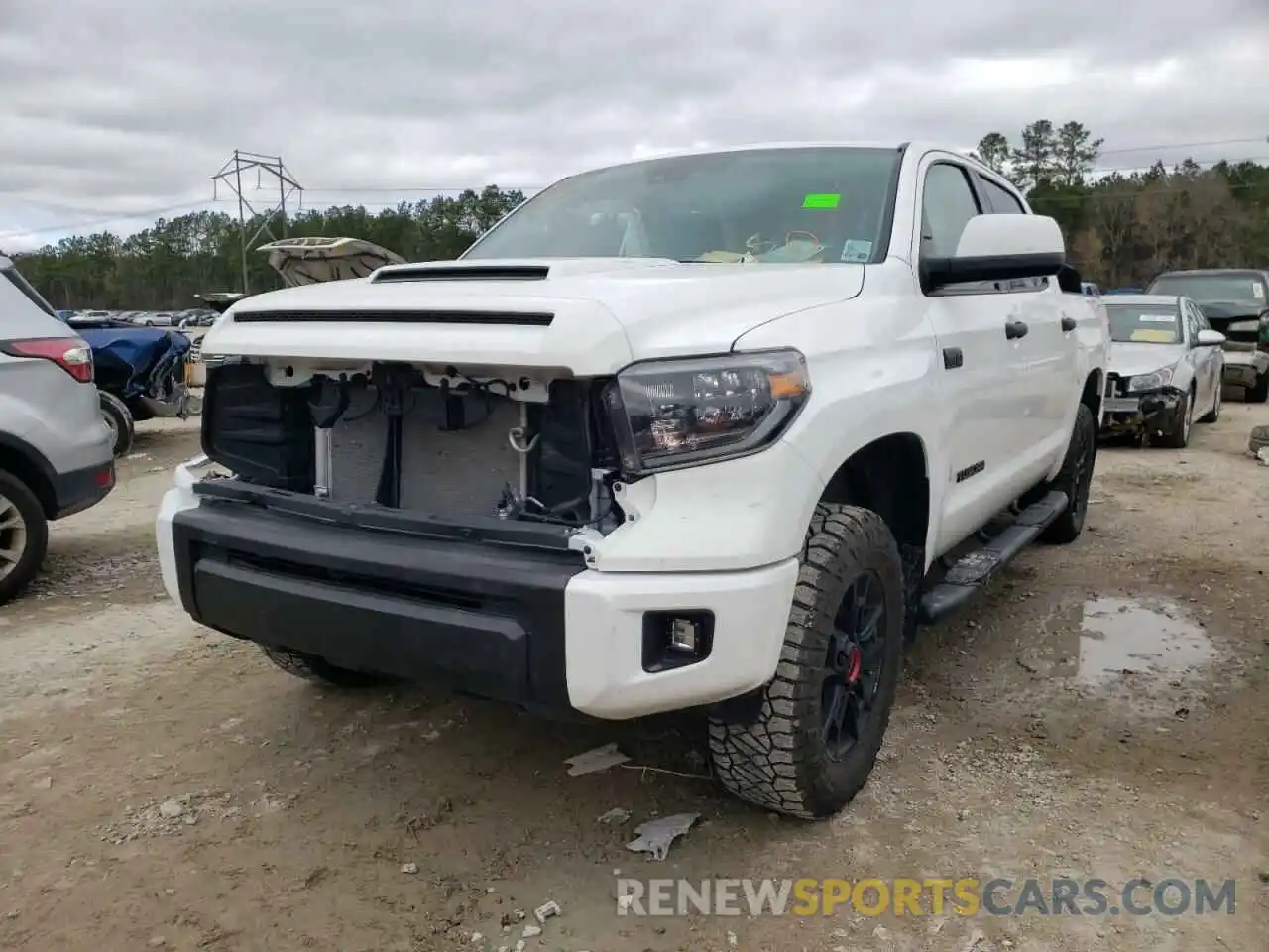 2 Photograph of a damaged car 5TFDY5F19MX027041 TOYOTA TUNDRA 2021