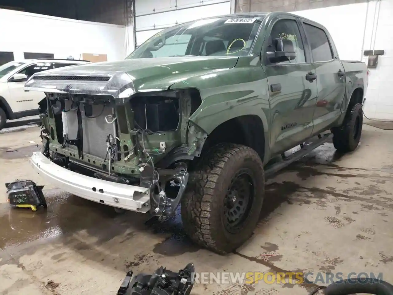 2 Photograph of a damaged car 5TFDY5F19MX958736 TOYOTA TUNDRA 2021