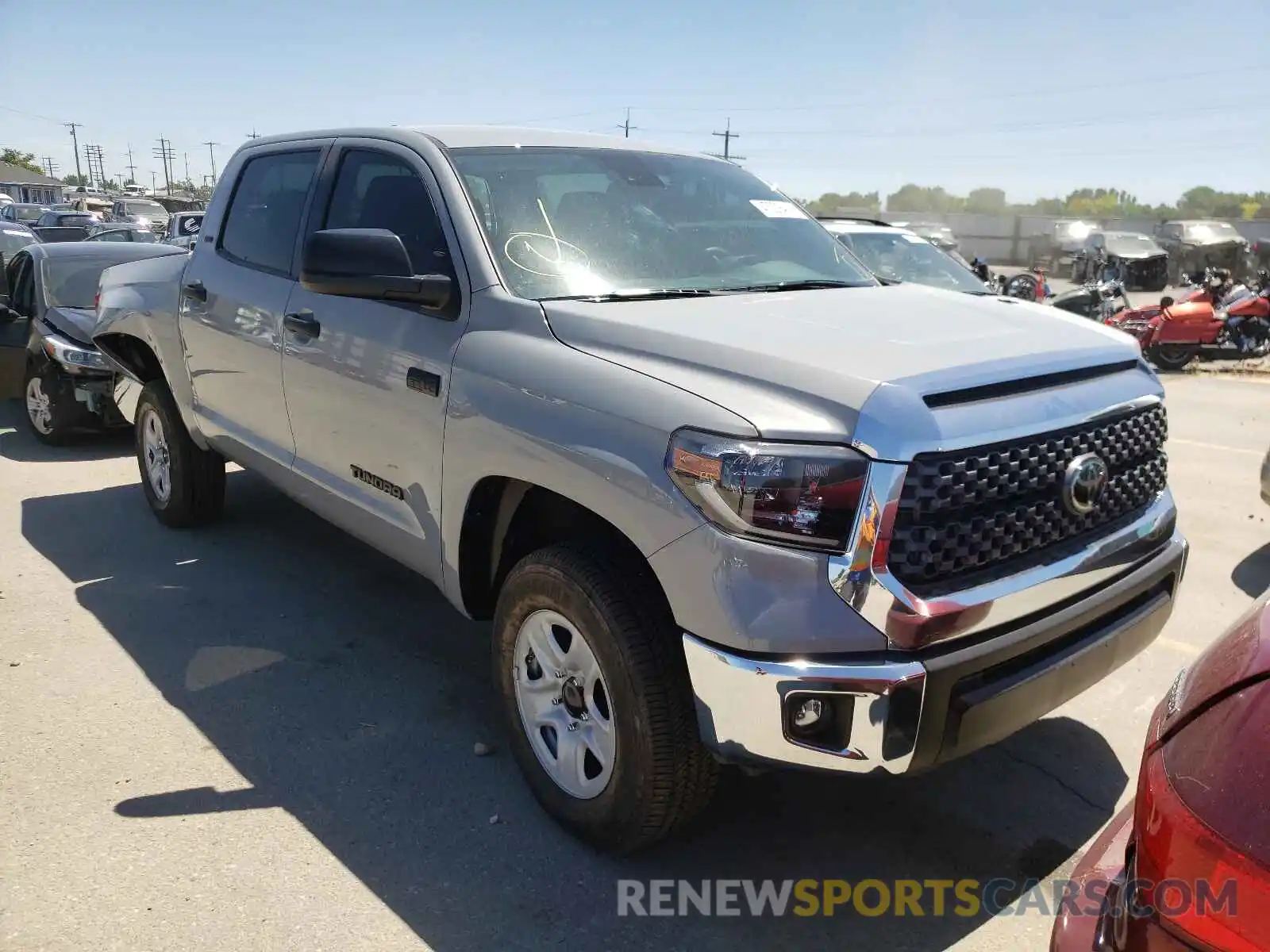 1 Photograph of a damaged car 5TFDY5F19MX975732 TOYOTA TUNDRA 2021