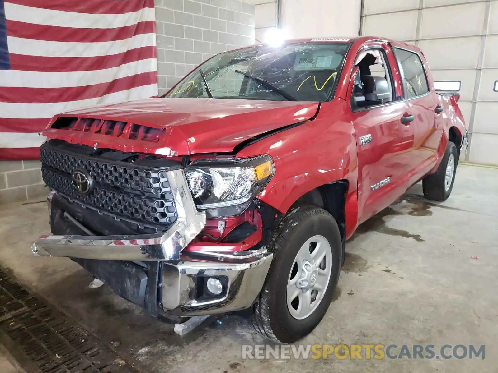 2 Photograph of a damaged car 5TFDY5F19MX987931 TOYOTA TUNDRA 2021