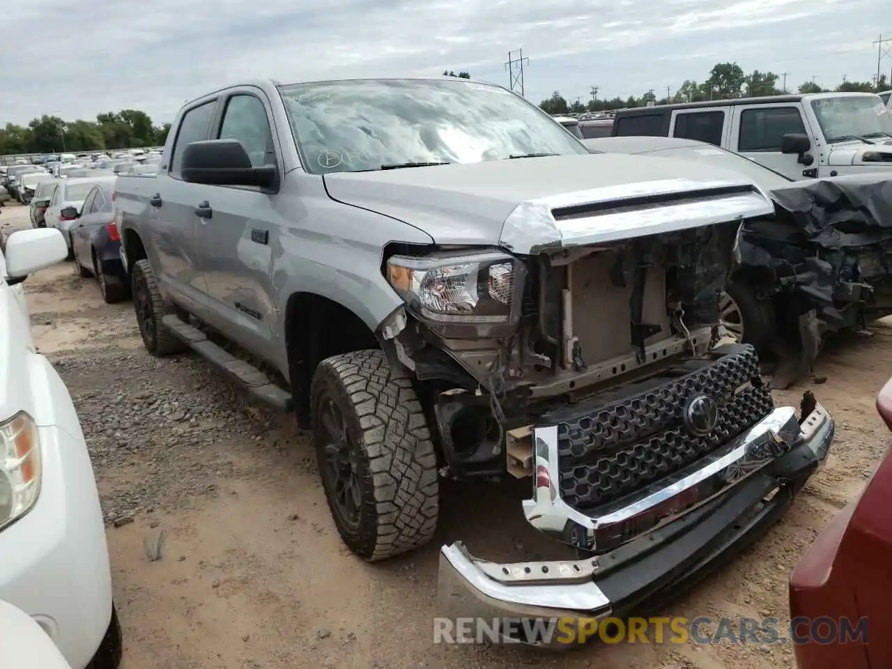 1 Photograph of a damaged car 5TFDY5F19MX993244 TOYOTA TUNDRA 2021