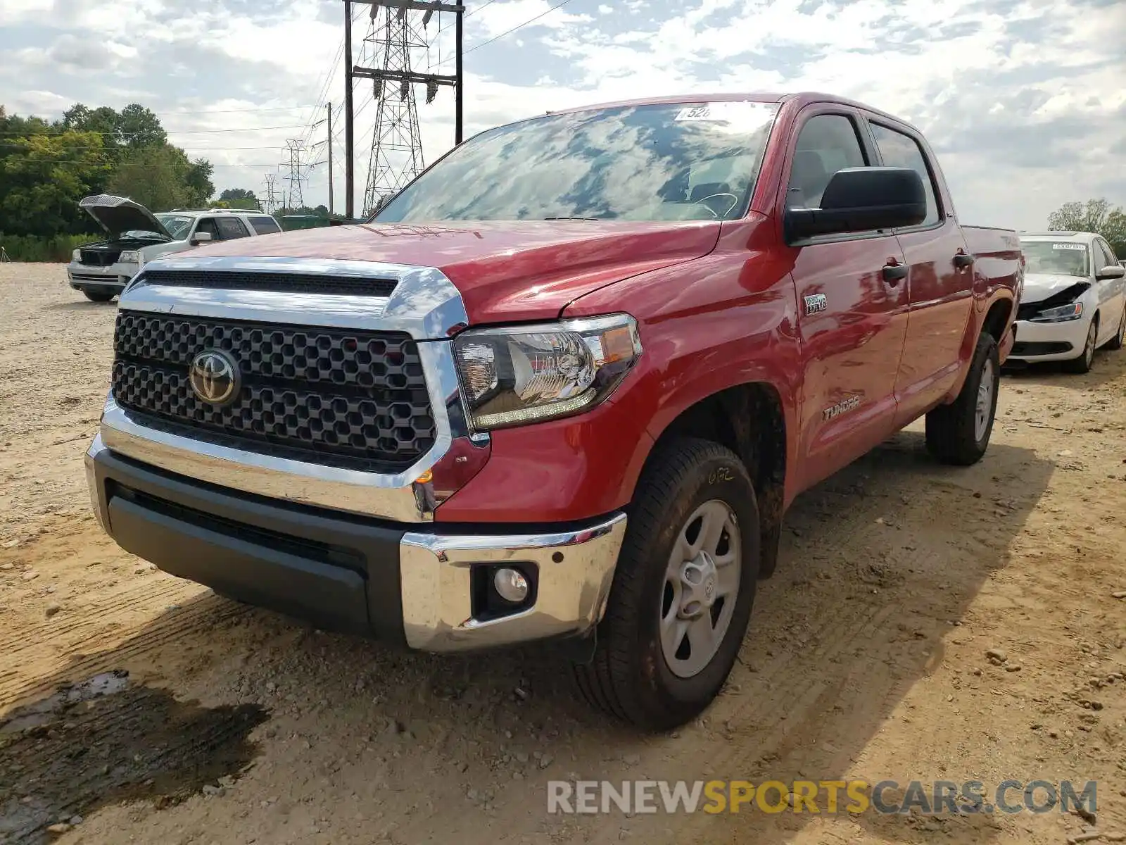 2 Photograph of a damaged car 5TFDY5F19MX994717 TOYOTA TUNDRA 2021