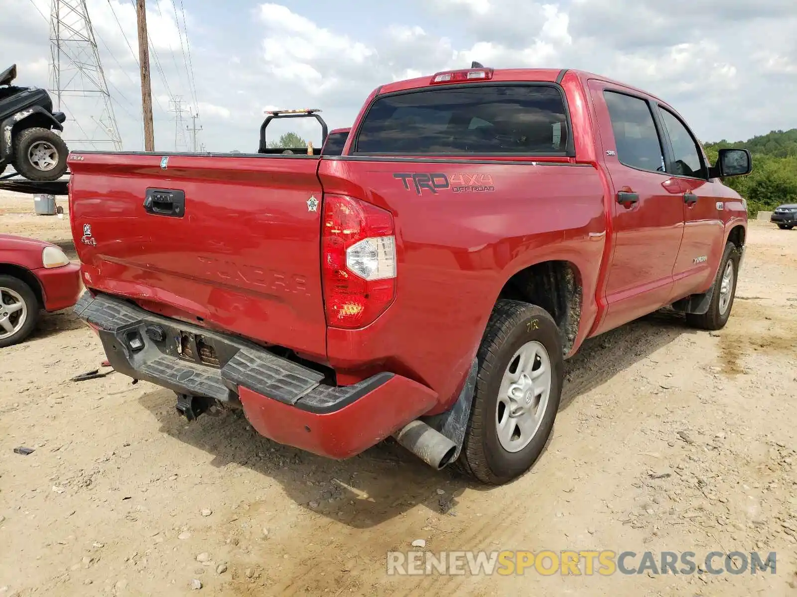 4 Photograph of a damaged car 5TFDY5F19MX994717 TOYOTA TUNDRA 2021