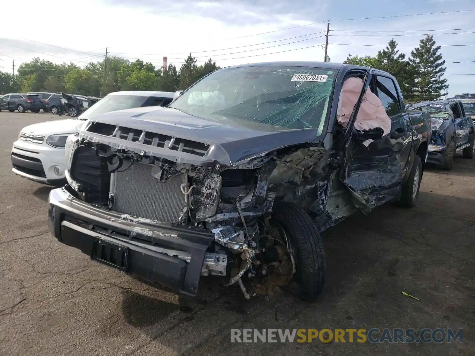 2 Photograph of a damaged car 5TFDY5F19MX995477 TOYOTA TUNDRA 2021