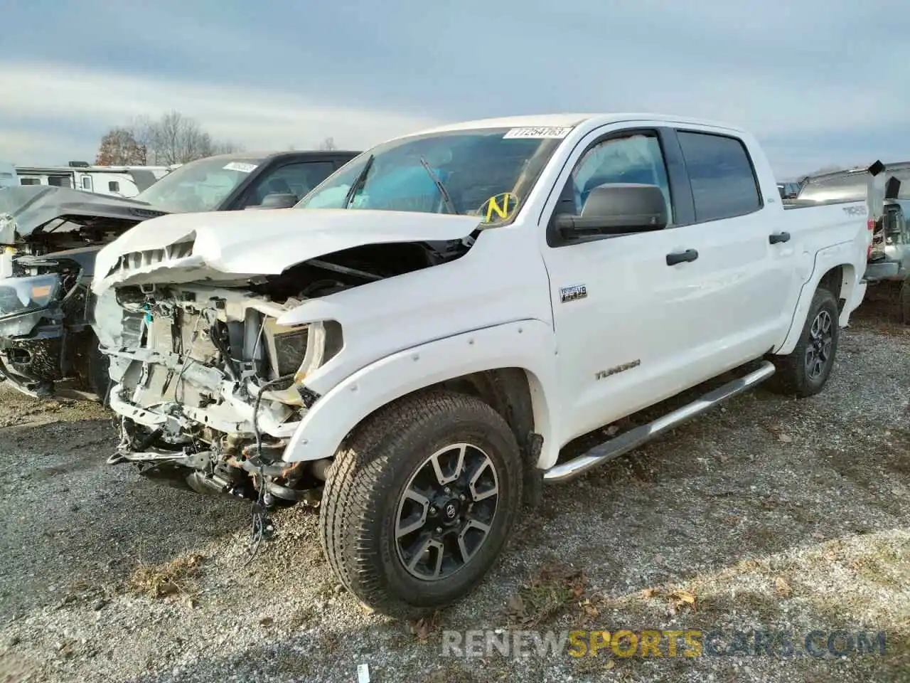 1 Photograph of a damaged car 5TFDY5F1XMX048206 TOYOTA TUNDRA 2021