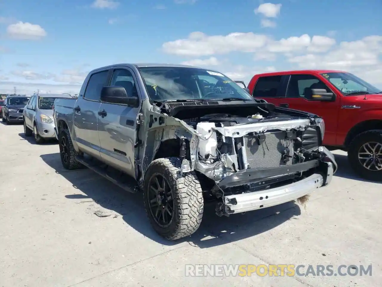 1 Photograph of a damaged car 5TFEY5F10MX277563 TOYOTA TUNDRA 2021