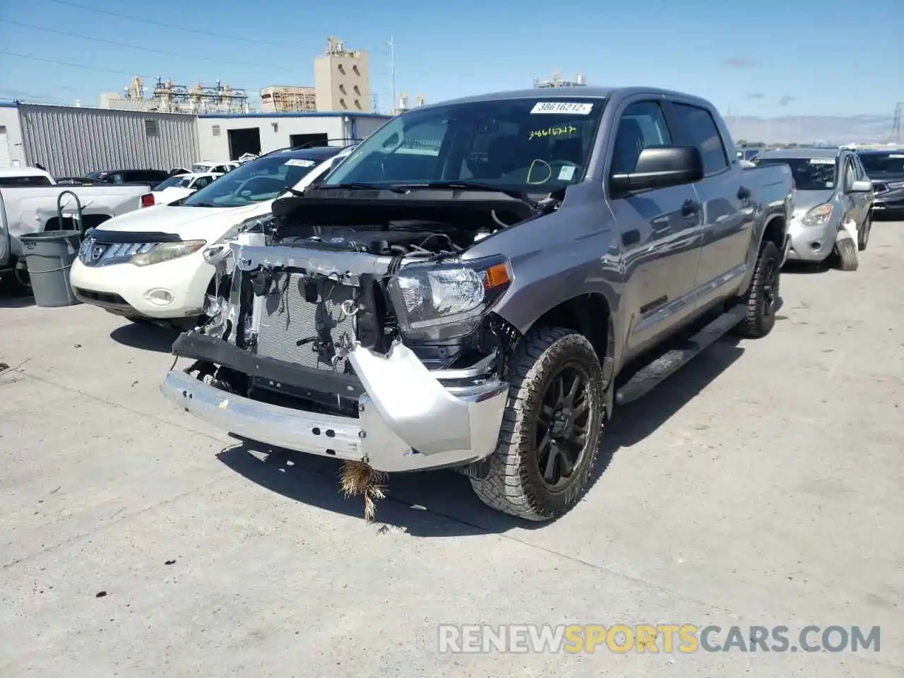 2 Photograph of a damaged car 5TFEY5F10MX277563 TOYOTA TUNDRA 2021