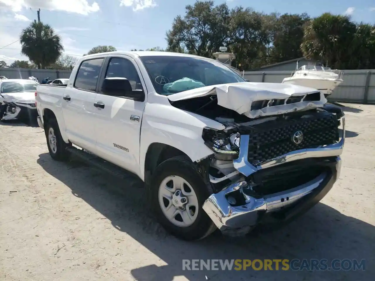 1 Photograph of a damaged car 5TFEY5F11MX274185 TOYOTA TUNDRA 2021