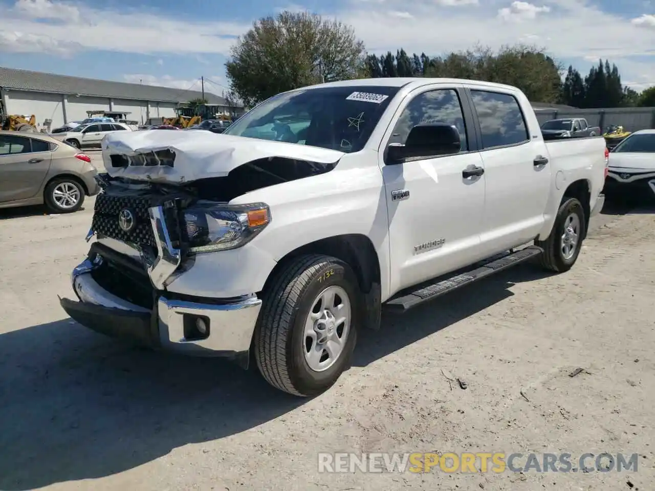 2 Photograph of a damaged car 5TFEY5F11MX274185 TOYOTA TUNDRA 2021