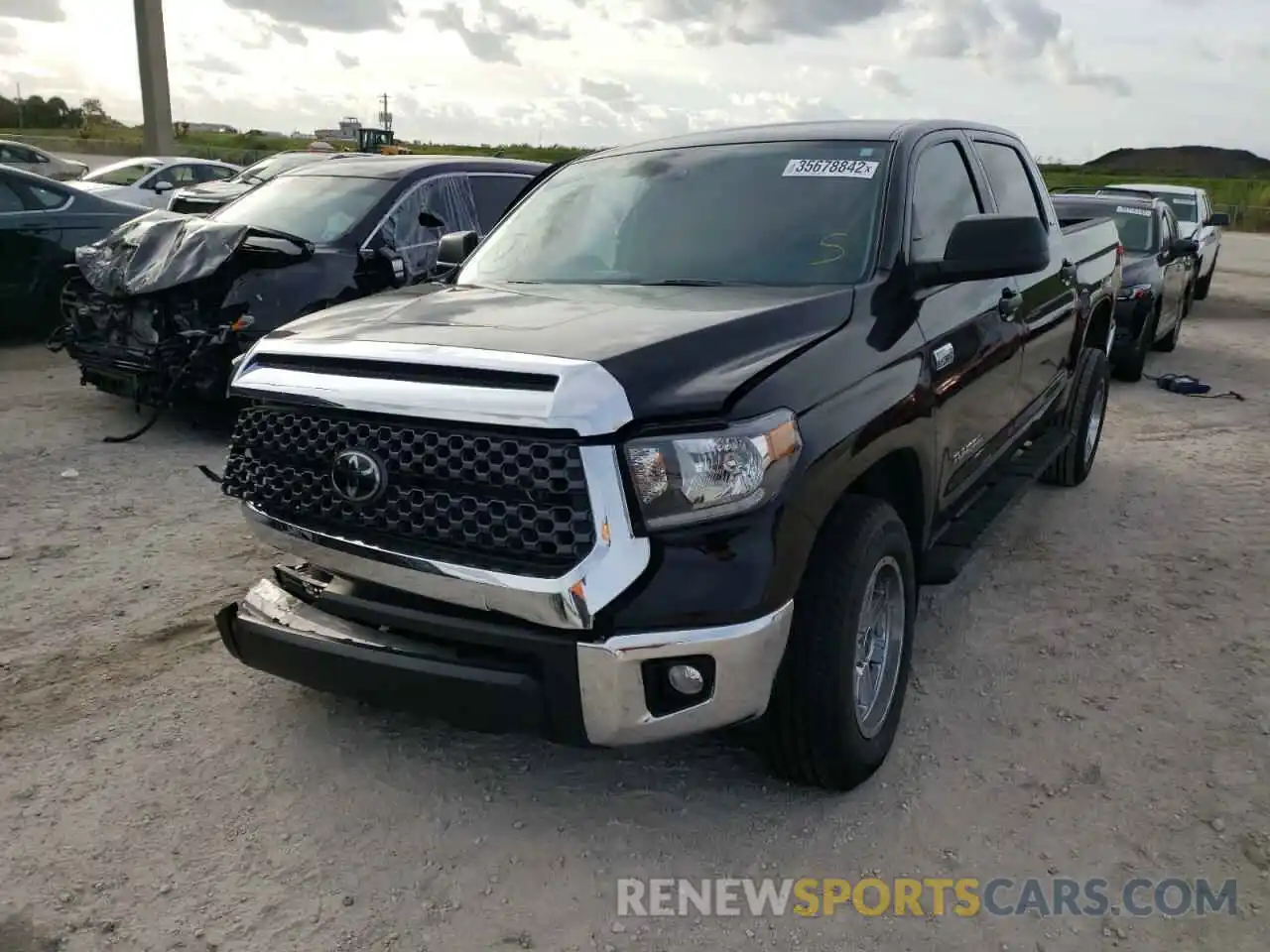 2 Photograph of a damaged car 5TFEY5F11MX277443 TOYOTA TUNDRA 2021