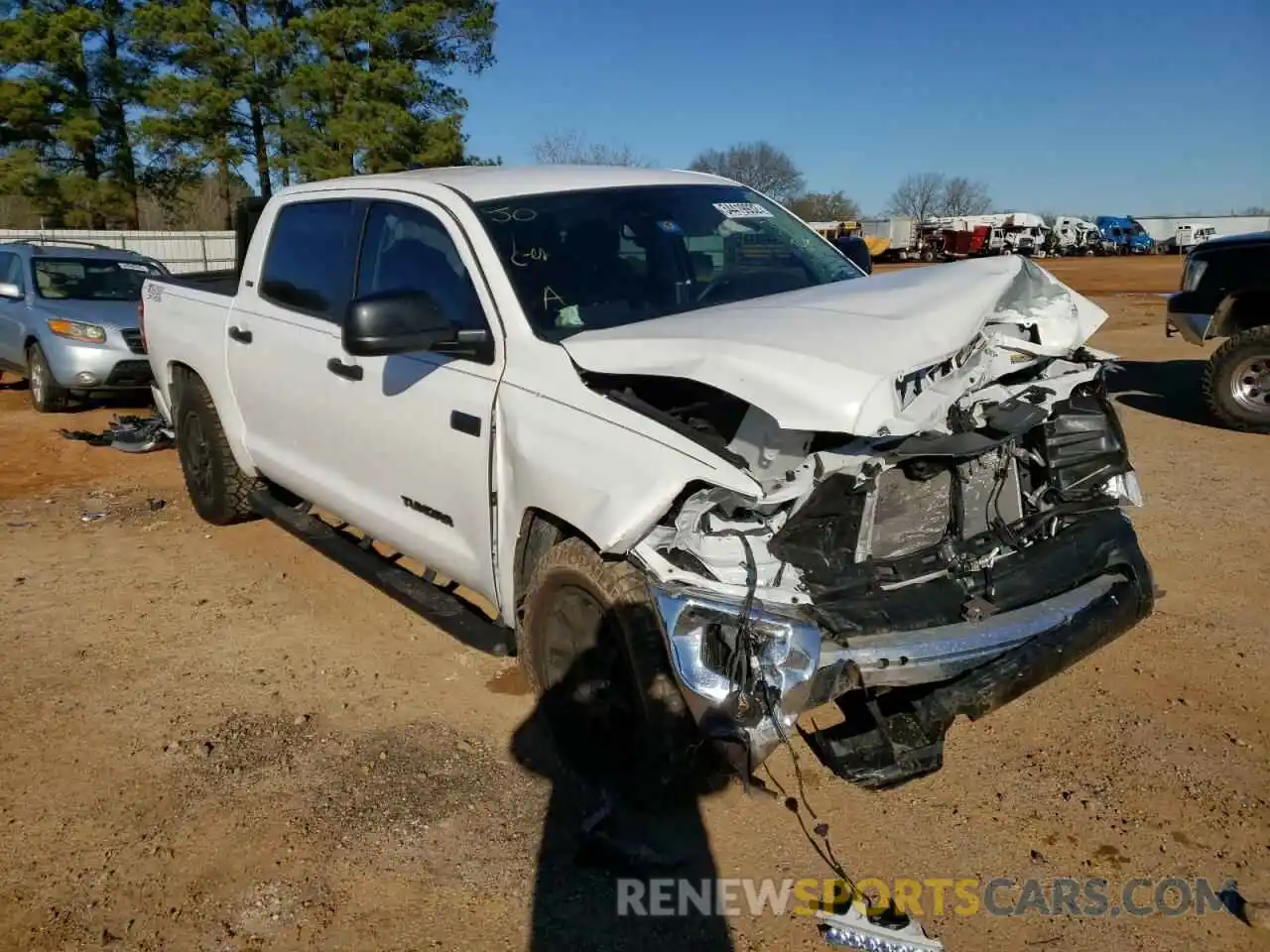 1 Photograph of a damaged car 5TFEY5F11MX283887 TOYOTA TUNDRA 2021