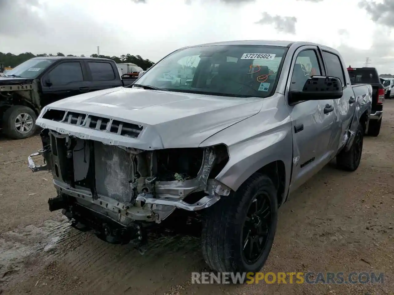 2 Photograph of a damaged car 5TFEY5F11MX284733 TOYOTA TUNDRA 2021