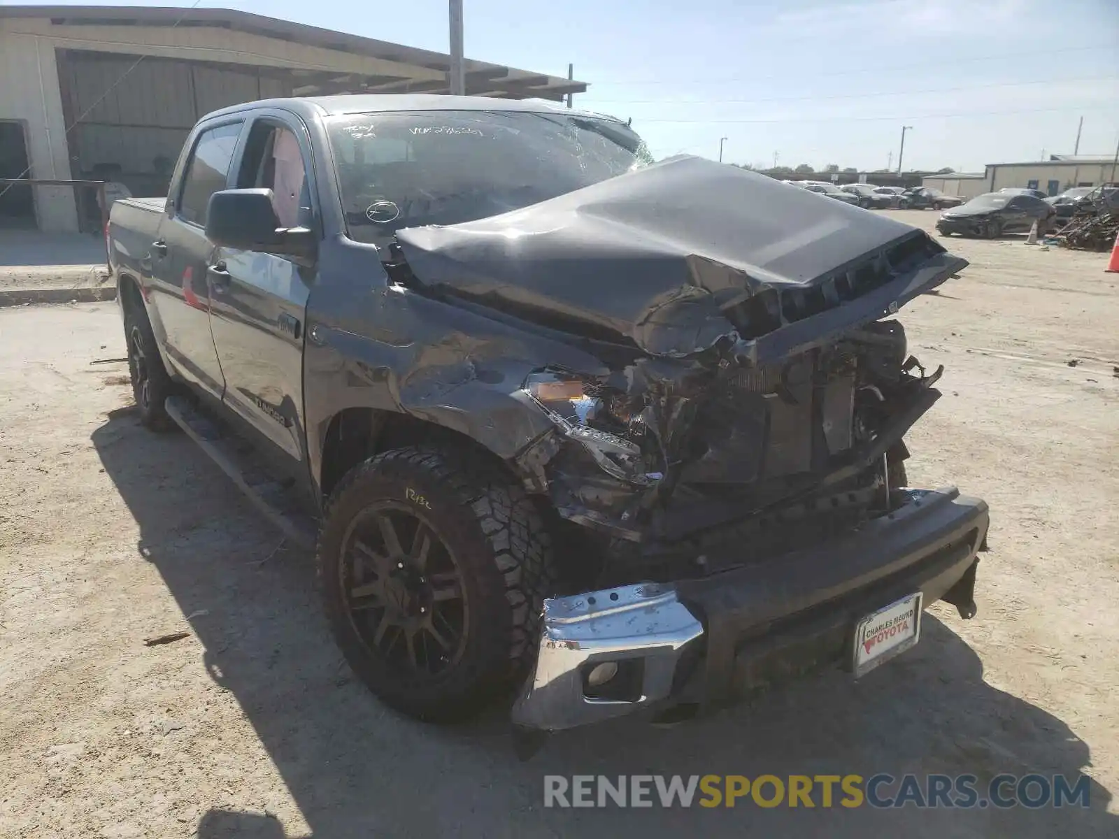 1 Photograph of a damaged car 5TFEY5F11MX286367 TOYOTA TUNDRA 2021