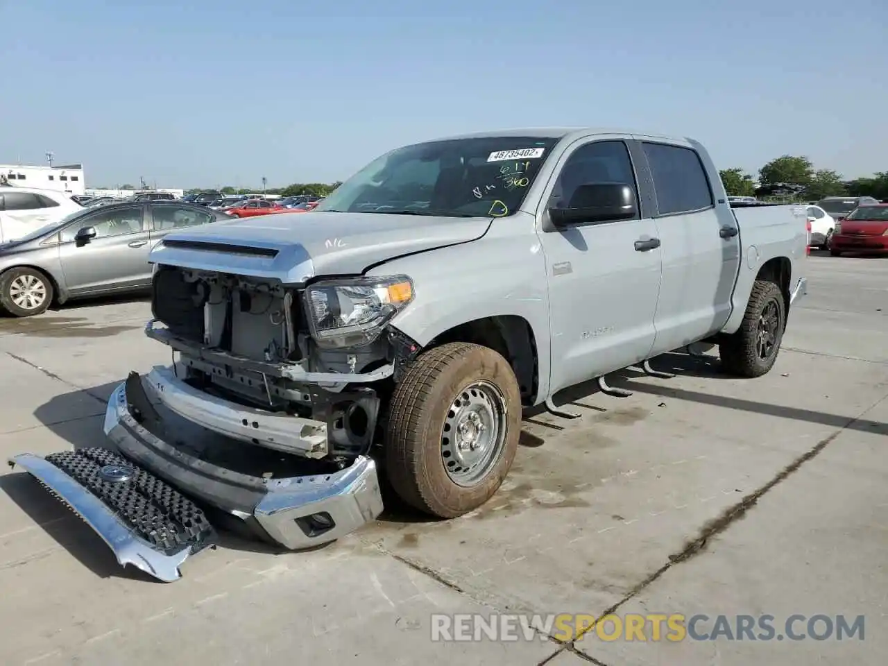 2 Photograph of a damaged car 5TFEY5F11MX299989 TOYOTA TUNDRA 2021