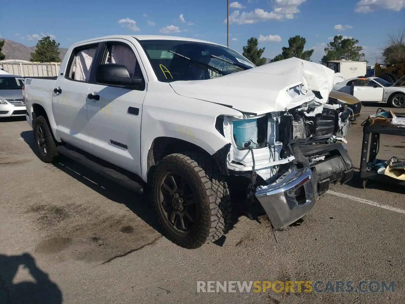 1 Photograph of a damaged car 5TFEY5F12MX284434 TOYOTA TUNDRA 2021