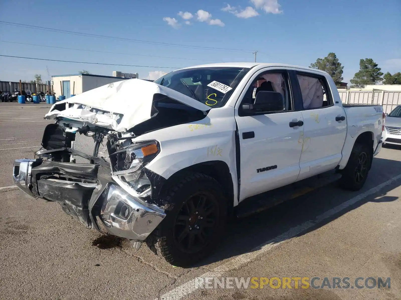 2 Photograph of a damaged car 5TFEY5F12MX284434 TOYOTA TUNDRA 2021