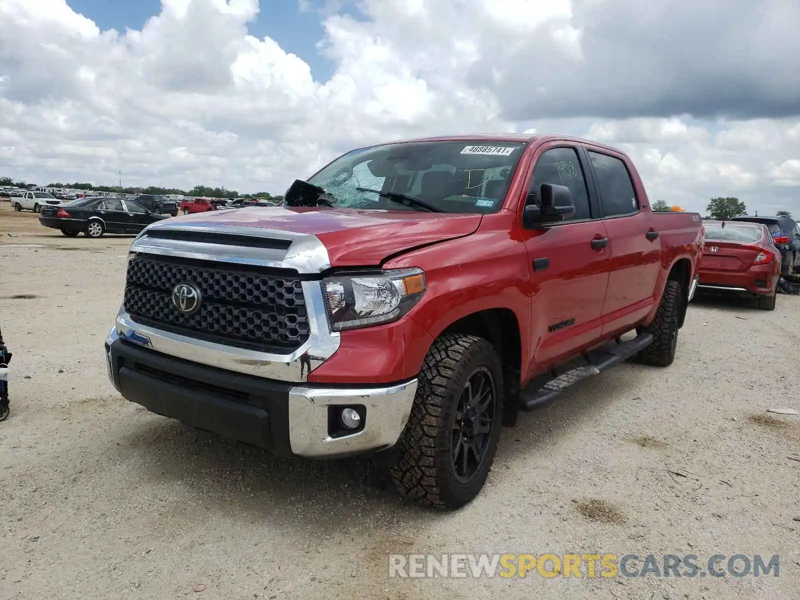 2 Photograph of a damaged car 5TFEY5F13MX274852 TOYOTA TUNDRA 2021