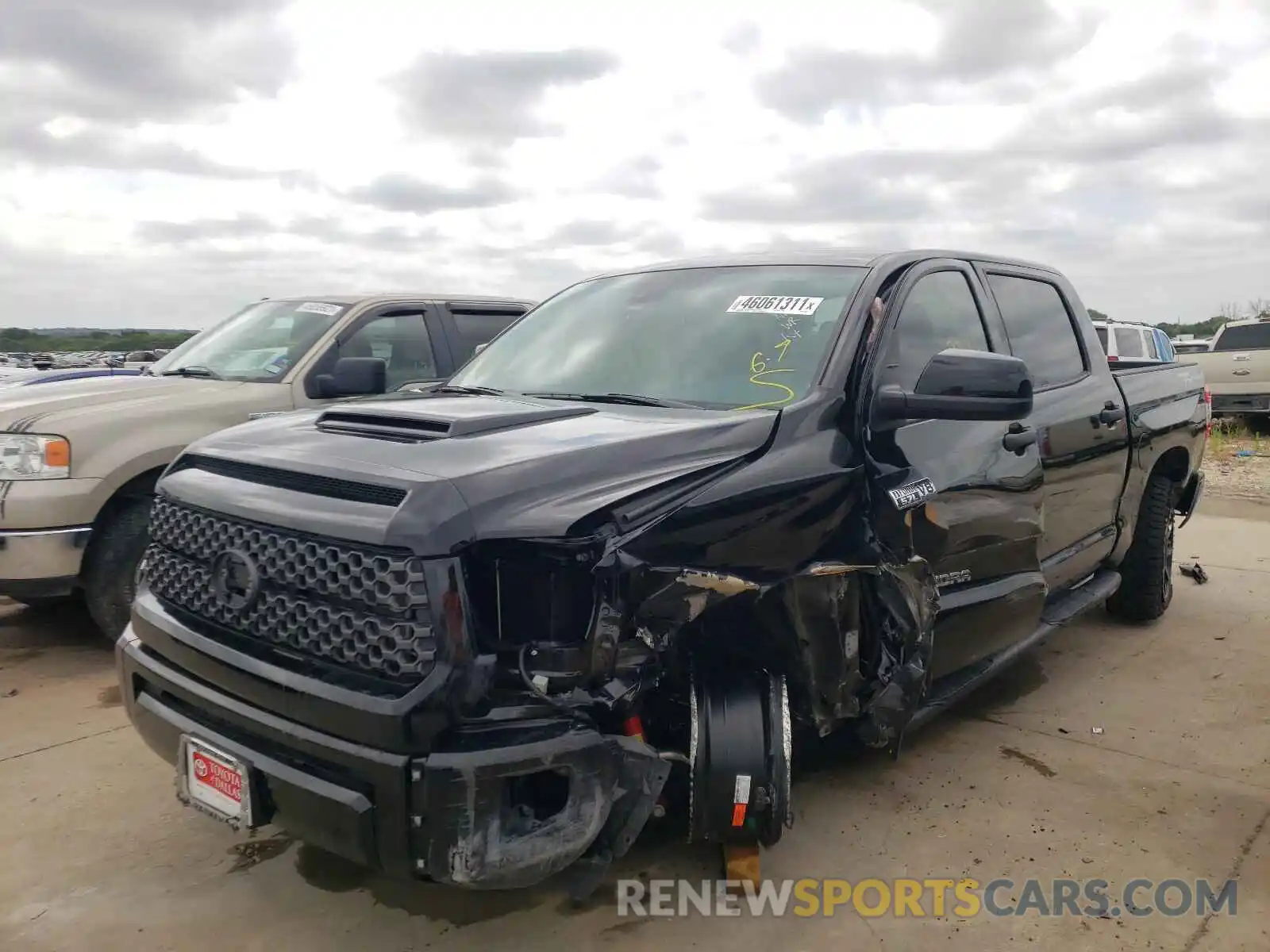 2 Photograph of a damaged car 5TFEY5F13MX283597 TOYOTA TUNDRA 2021