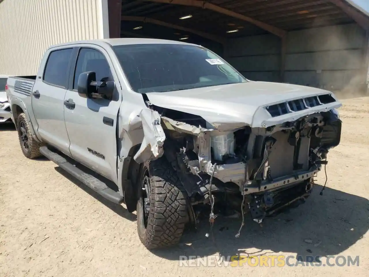 1 Photograph of a damaged car 5TFEY5F14MX272303 TOYOTA TUNDRA 2021