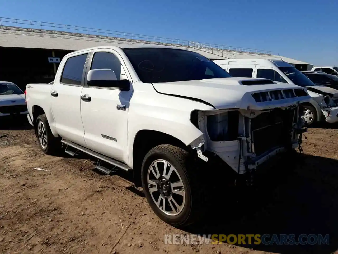 1 Photograph of a damaged car 5TFEY5F14MX276190 TOYOTA TUNDRA 2021