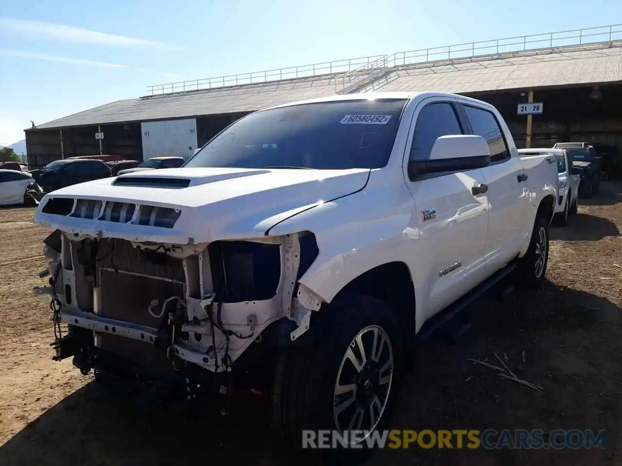 2 Photograph of a damaged car 5TFEY5F14MX276190 TOYOTA TUNDRA 2021