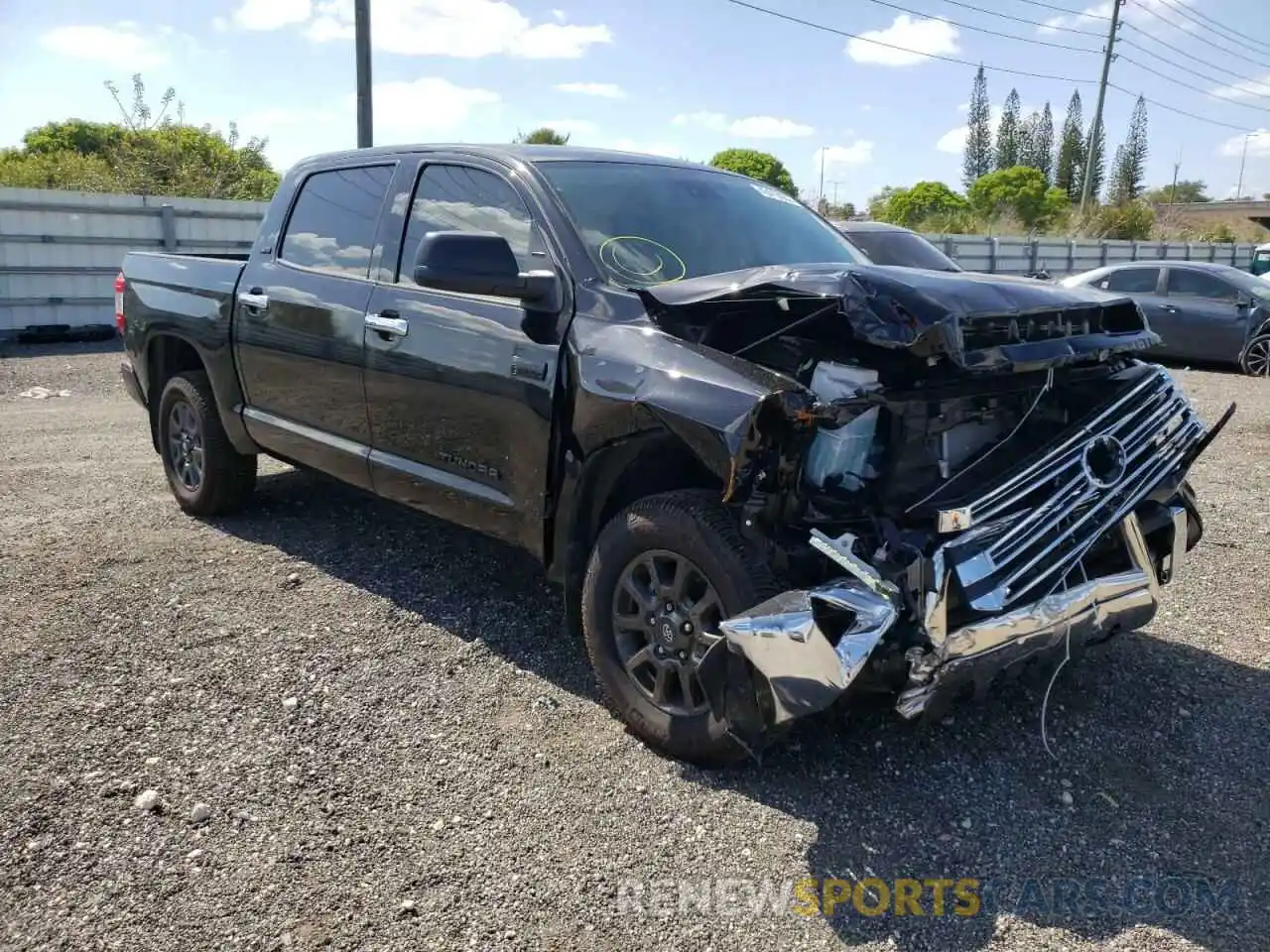 1 Photograph of a damaged car 5TFEY5F14MX289361 TOYOTA TUNDRA 2021