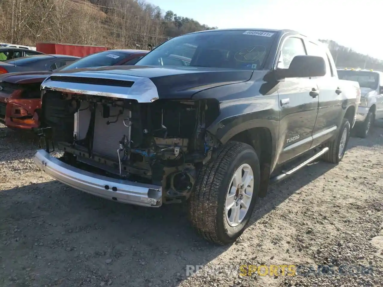 2 Photograph of a damaged car 5TFEY5F15MX290616 TOYOTA TUNDRA 2021