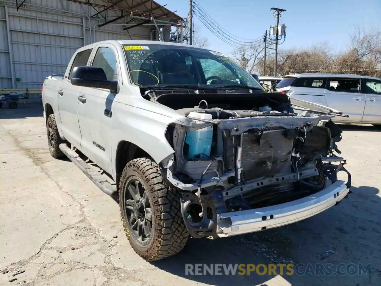 1 Photograph of a damaged car 5TFEY5F16MX278684 TOYOTA TUNDRA 2021