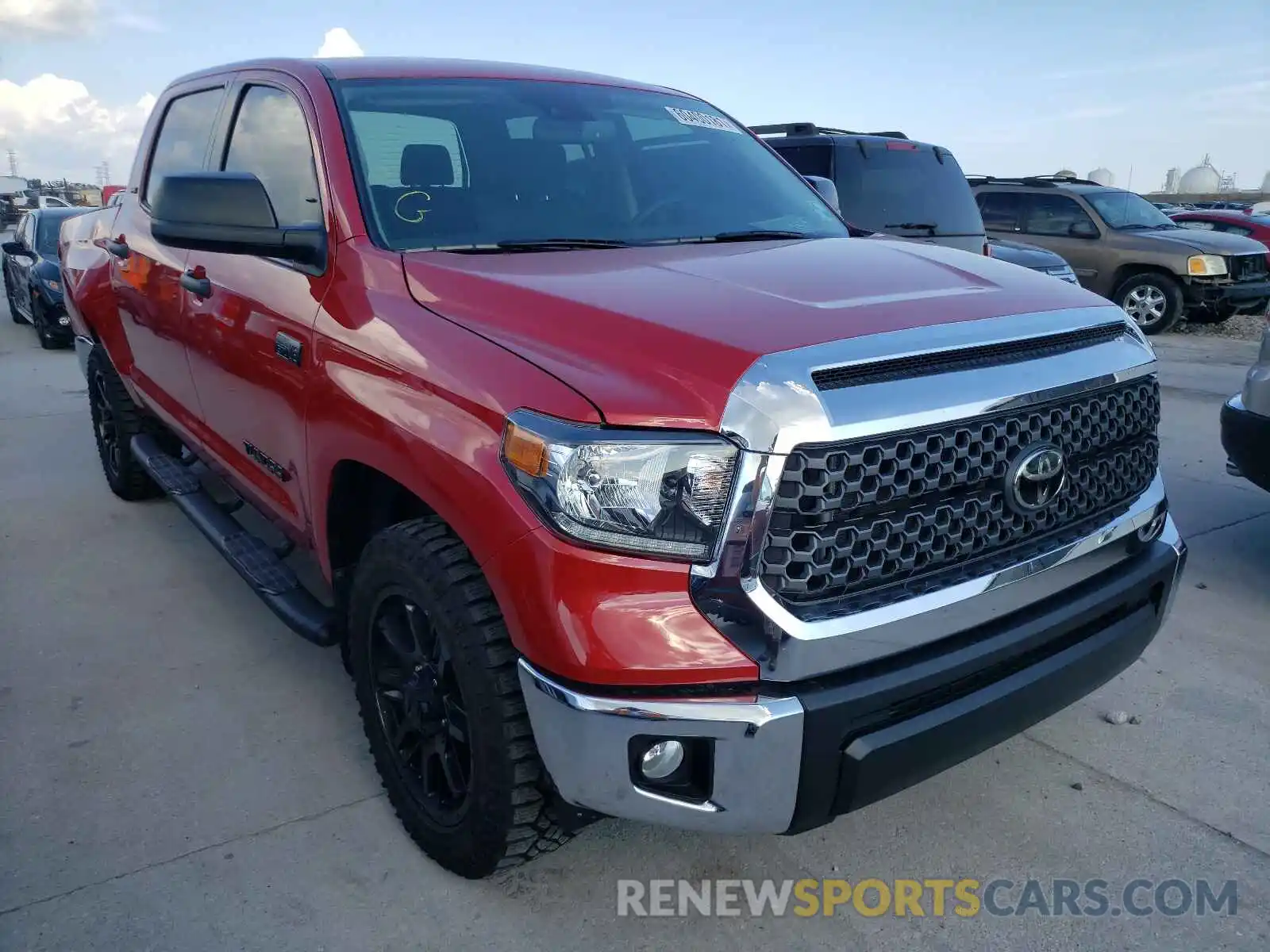 1 Photograph of a damaged car 5TFEY5F17MX274742 TOYOTA TUNDRA 2021