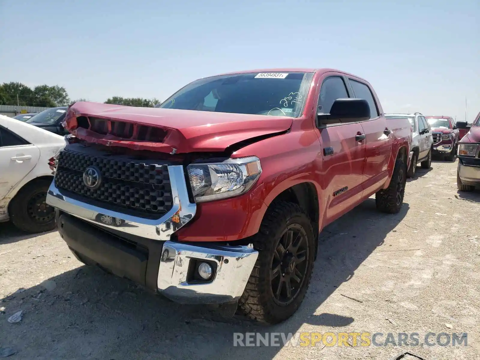 2 Photograph of a damaged car 5TFEY5F17MX283716 TOYOTA TUNDRA 2021