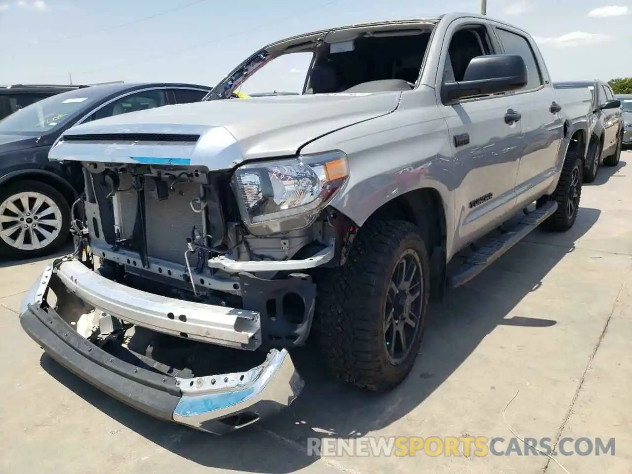 2 Photograph of a damaged car 5TFEY5F18MX286124 TOYOTA TUNDRA 2021