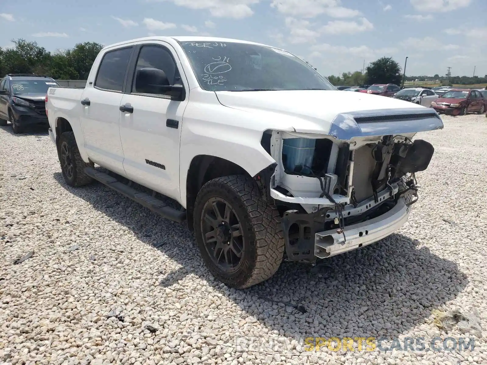 1 Photograph of a damaged car 5TFEY5F19MX276234 TOYOTA TUNDRA 2021