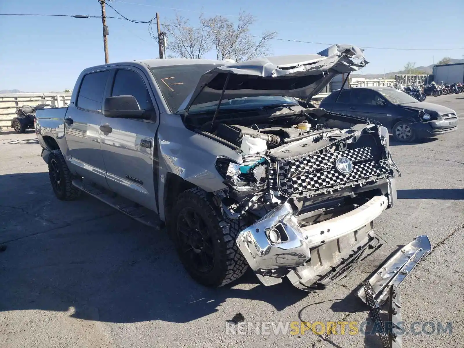 1 Photograph of a damaged car 5TFEY5F19MX289713 TOYOTA TUNDRA 2021