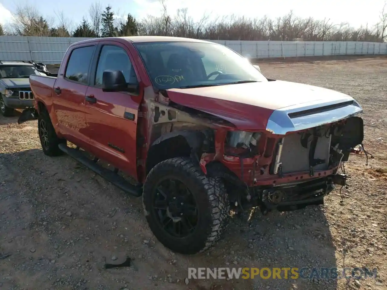 1 Photograph of a damaged car 5TFEY5F1XMX284150 TOYOTA TUNDRA 2021