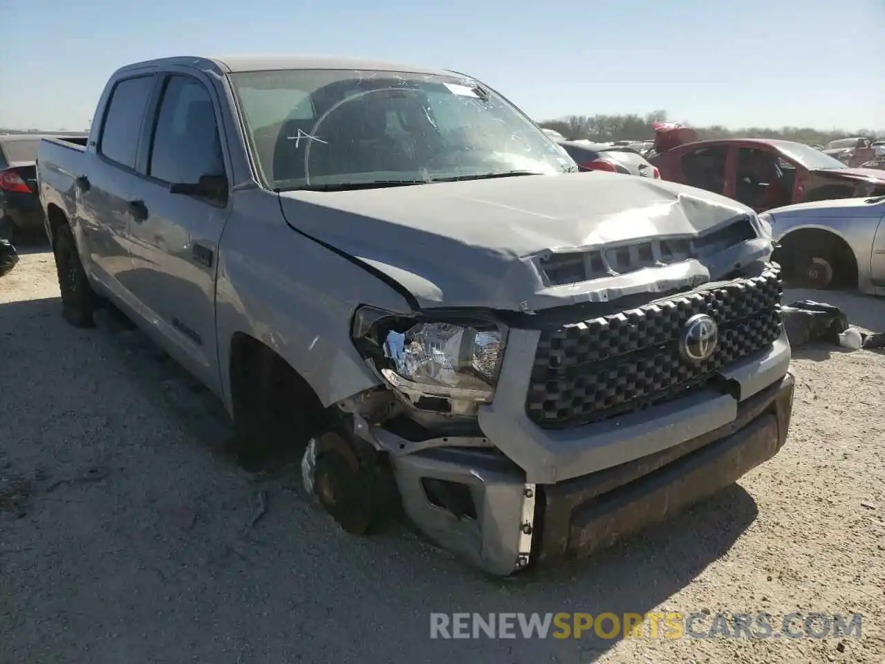 1 Photograph of a damaged car 5TFEY5F1XMX295908 TOYOTA TUNDRA 2021