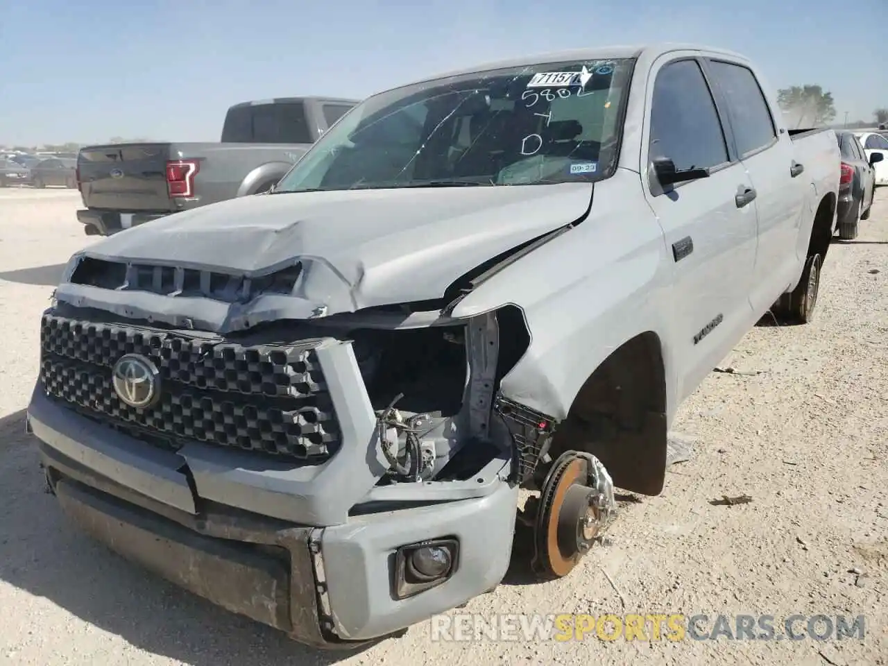 2 Photograph of a damaged car 5TFEY5F1XMX295908 TOYOTA TUNDRA 2021