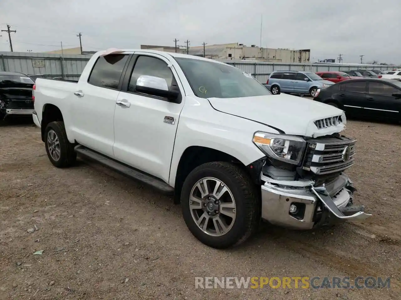 1 Photograph of a damaged car 5TFGY5F13MX297542 TOYOTA TUNDRA 2021