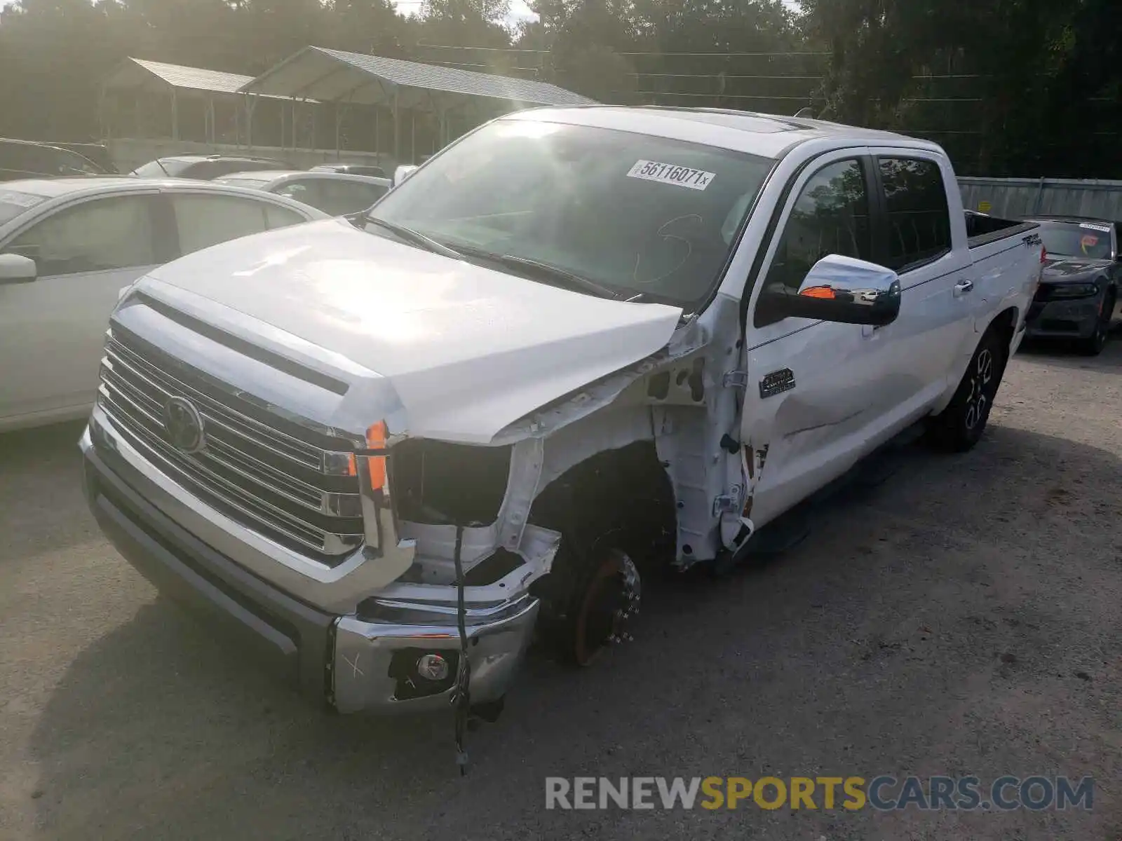 2 Photograph of a damaged car 5TFGY5F16MX288706 TOYOTA TUNDRA 2021