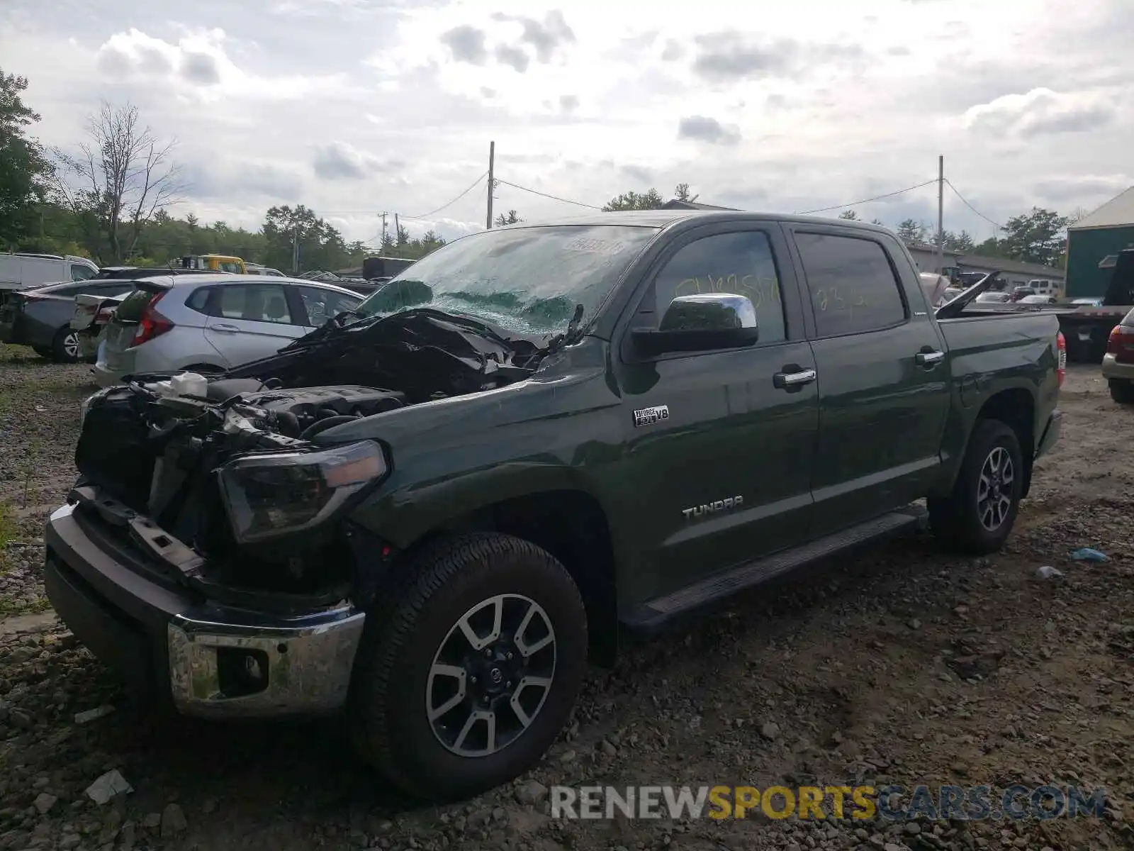 2 Photograph of a damaged car 5TFHY5F10MX968962 TOYOTA TUNDRA 2021