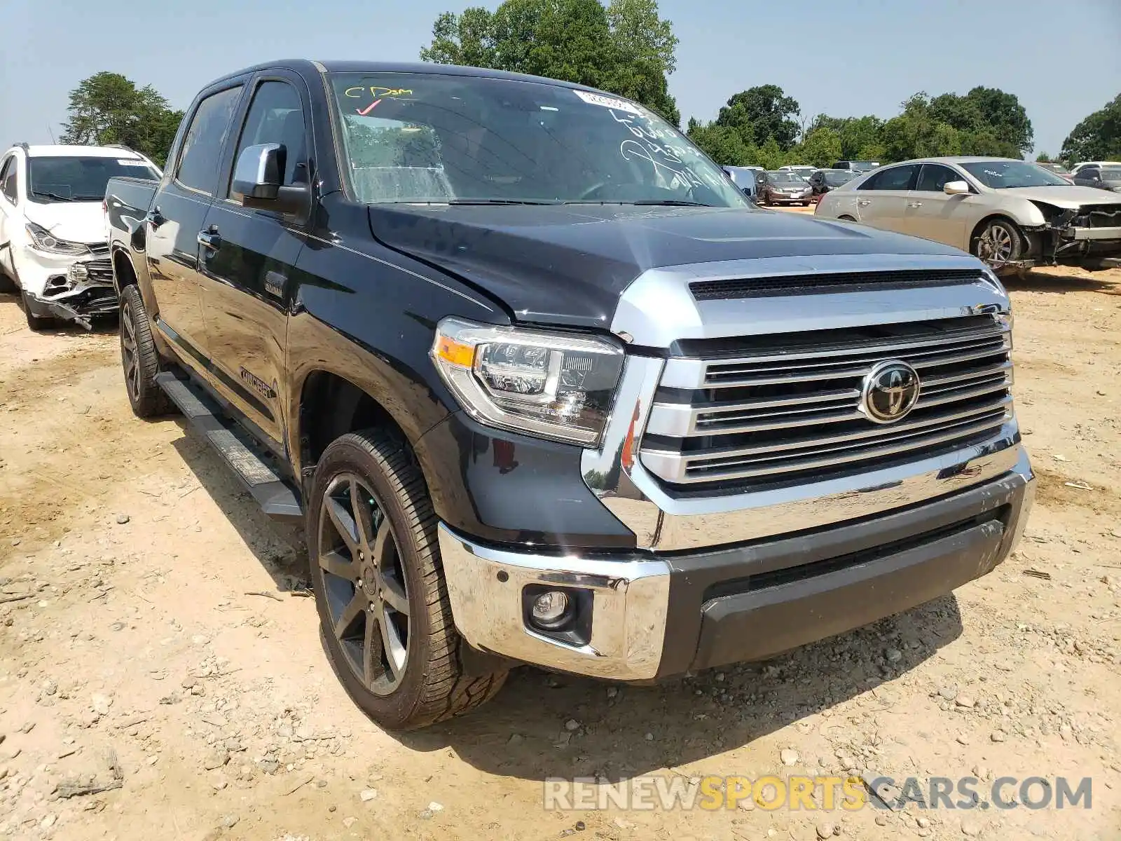 1 Photograph of a damaged car 5TFHY5F10MX980660 TOYOTA TUNDRA 2021