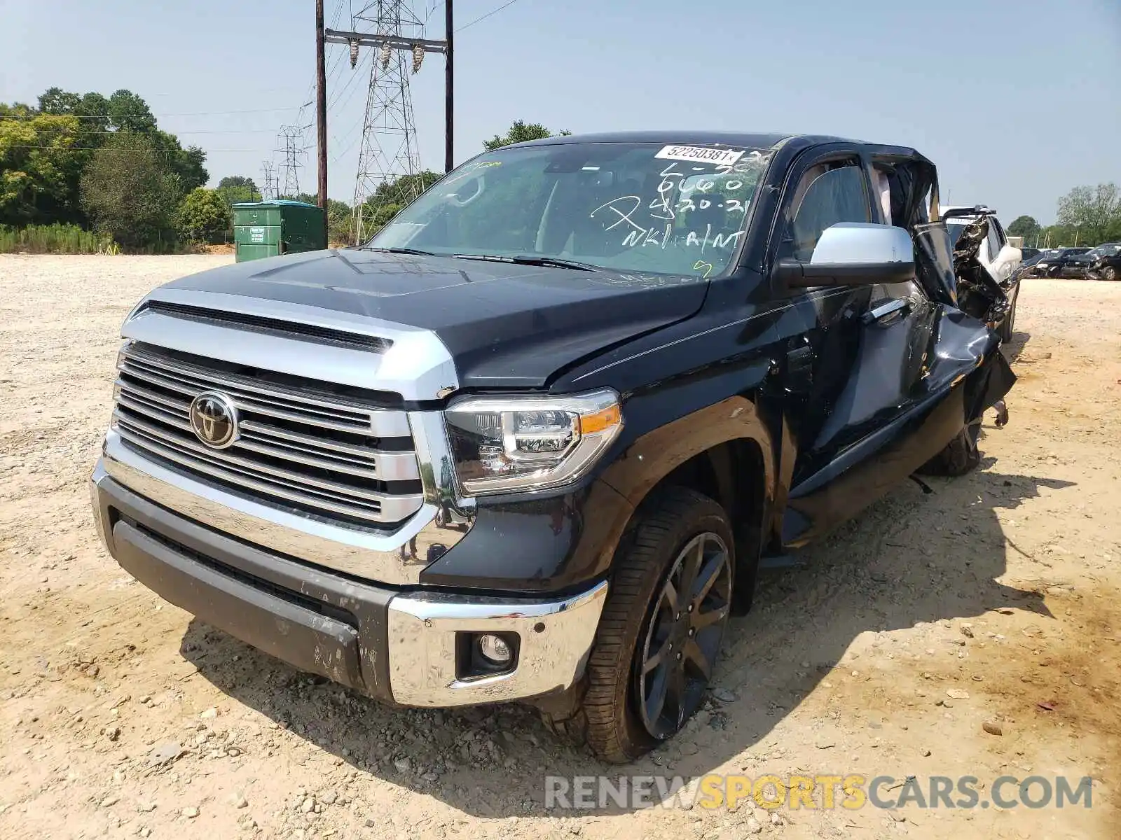 2 Photograph of a damaged car 5TFHY5F10MX980660 TOYOTA TUNDRA 2021