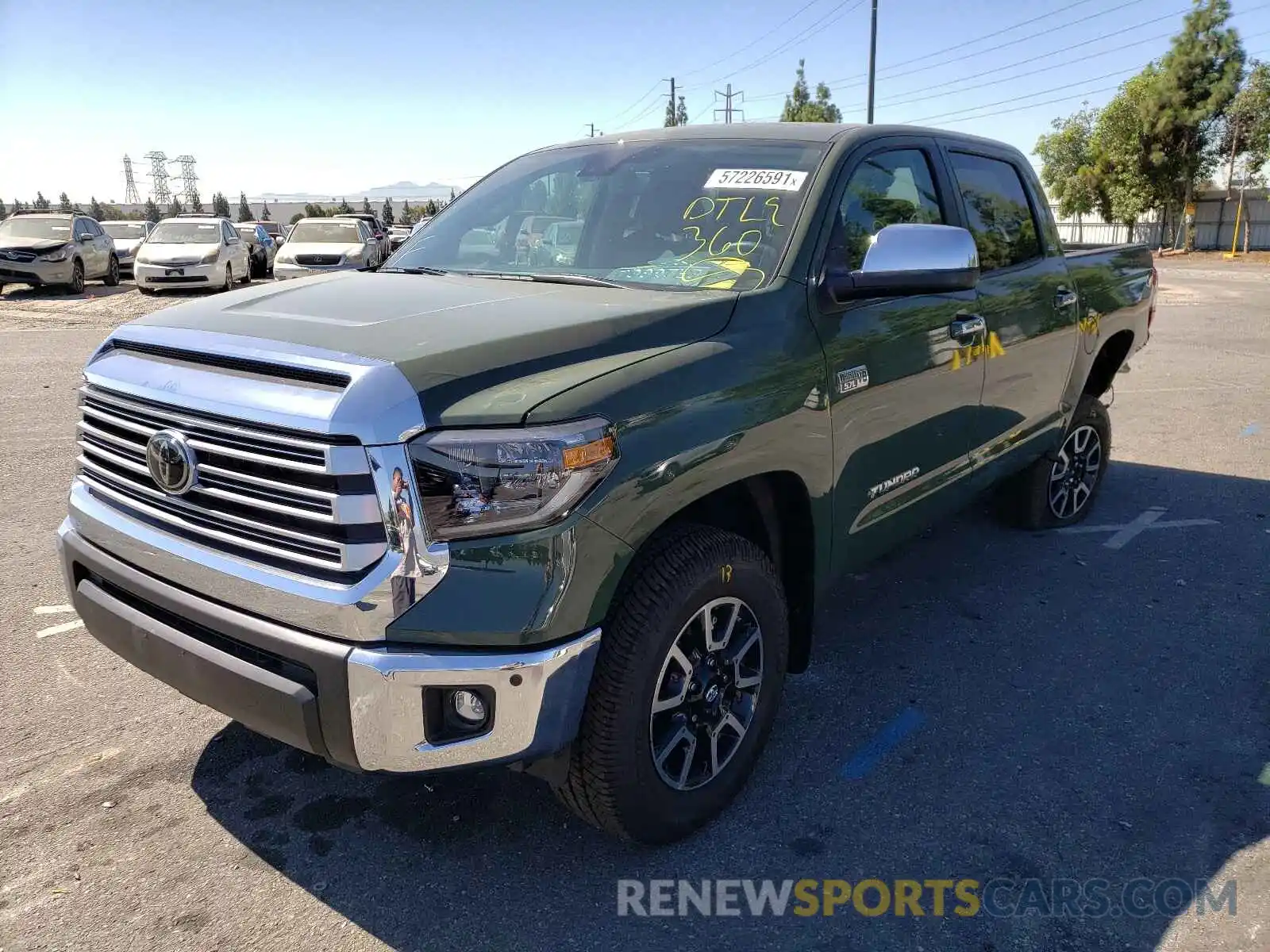 2 Photograph of a damaged car 5TFHY5F11MX012986 TOYOTA TUNDRA 2021